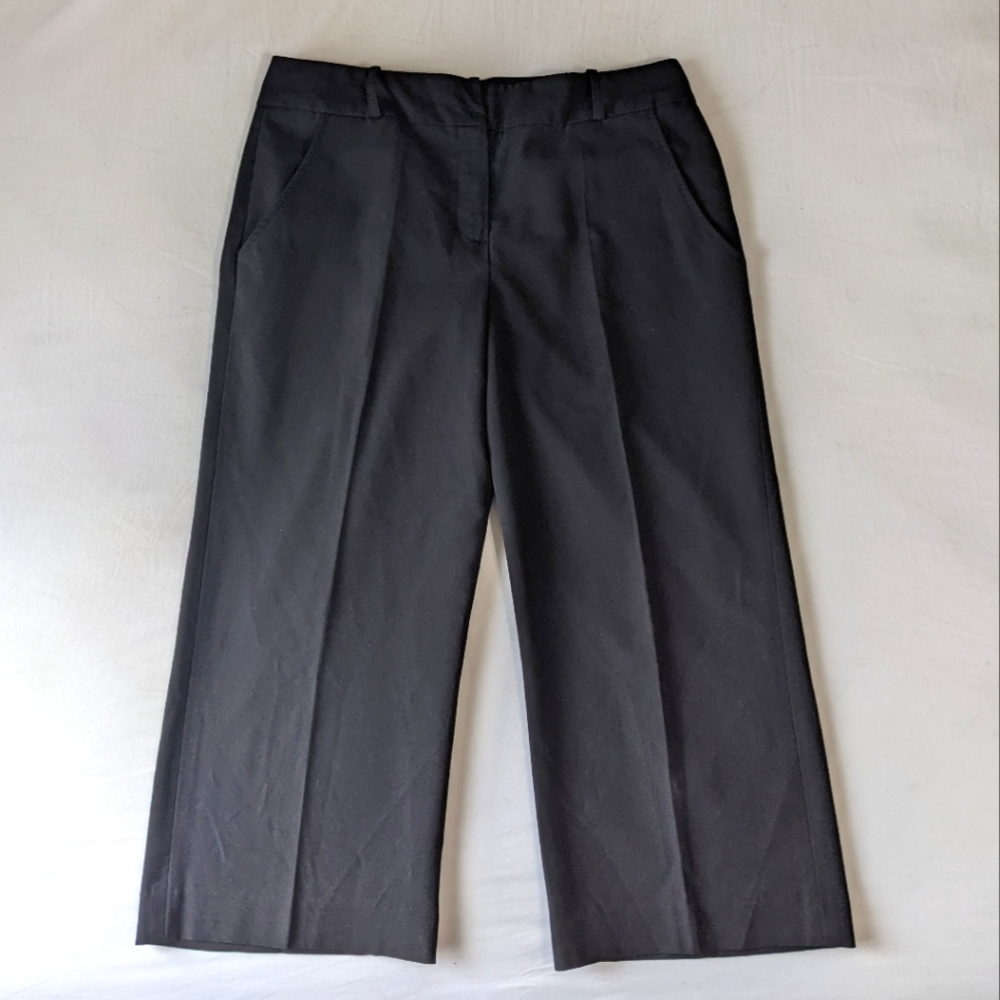 Sandro sportswear Black Trouser Capris Size 10 Pockets
